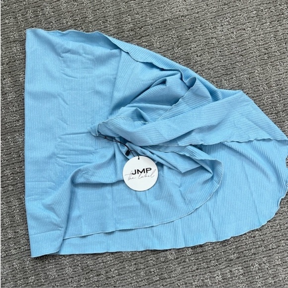 Tahiti Mini Sarong Wrap Skirt - Marine Blue - Picture 2 of 2